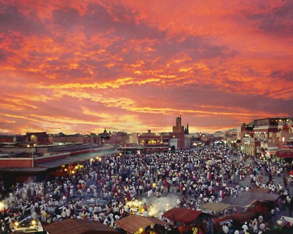 námestie Djema el, Marrakesch